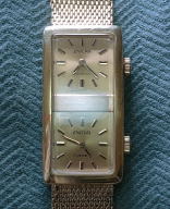  Dual timezone Enicar wristwatch
